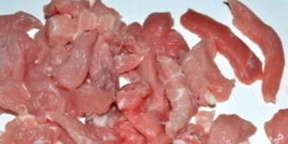 гречневая лапша со свининой и овощами