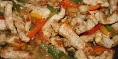 гречневая лапша со свининой