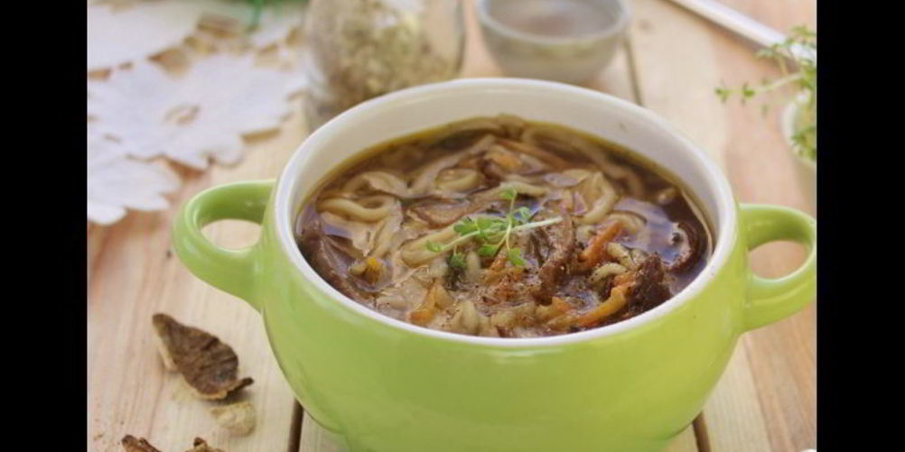 Рецепт грибная лапша из сушеных грибов