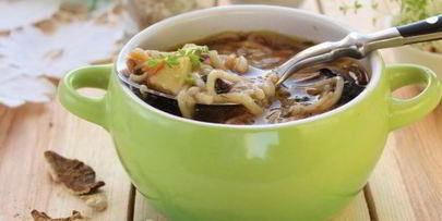 грибная лапша из сушеных грибов