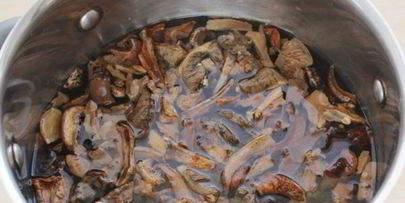 грибная лапша из сушеных грибов