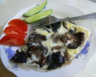 Грибы на сковороде