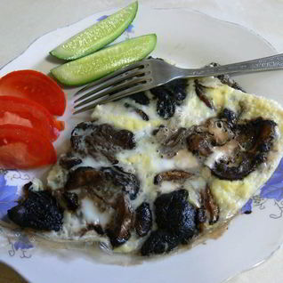 Грибы на сковороде