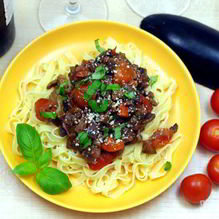 Рецепт Грибы с баклажанами