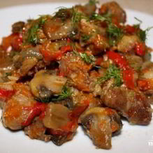 Рецепт Грибы с овощами в мультиварке