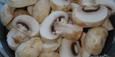 грибы со свининой в мультиварке