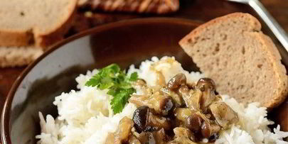 грибы в постном соусе без масла