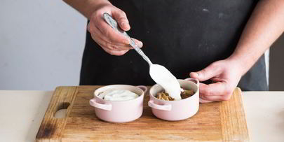 грибы, запеченные в кокотнице