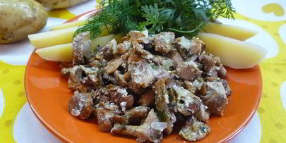 лисички в духовке