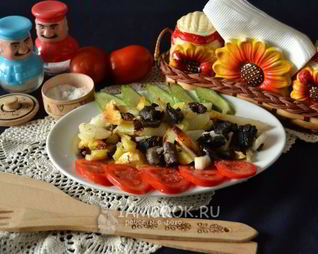 Подосиновики жареные с картошкой