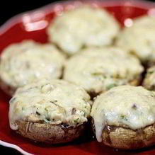 Рецепт Шампиньоны, фаршированные курицей и сыром