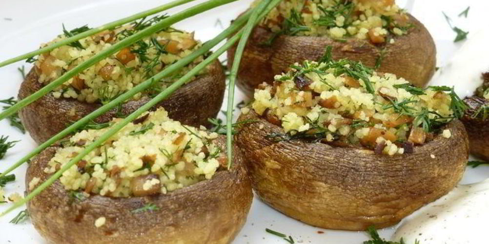 Рецепт шампиньоны, фаршированные кускусом