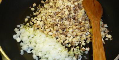 шампиньоны, фаршированные кускусом