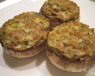 Шампиньоны фаршированные в духовке