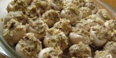 шампиньоны фаршированные в духовке