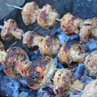 Шампиньоны на костре