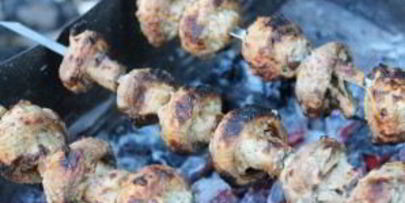 шампиньоны на костре