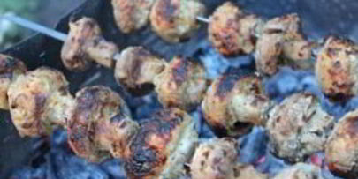 шампиньоны на костре