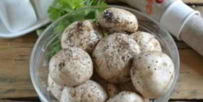 шампиньоны на мангале