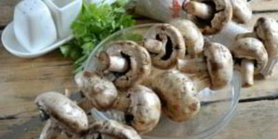 шампиньоны на мангале