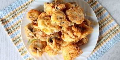 шампиньоны в кляре