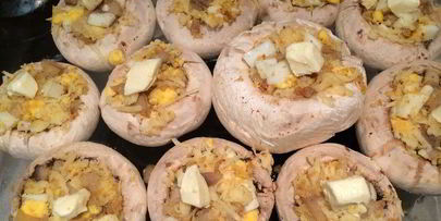 запеченные шампиньоны по-итальянски