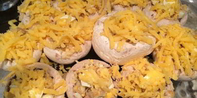 запеченные шампиньоны по-итальянски