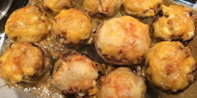 запеченные шампиньоны по-итальянски