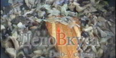 жареные грибы со сметаной — грибная начинка