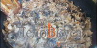 жареные грибы со сметаной — грибная начинка