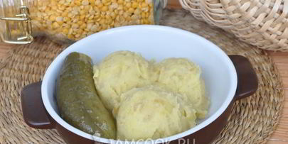 картофельно-гороховое пюре