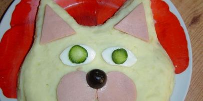 картофельное пюре кот