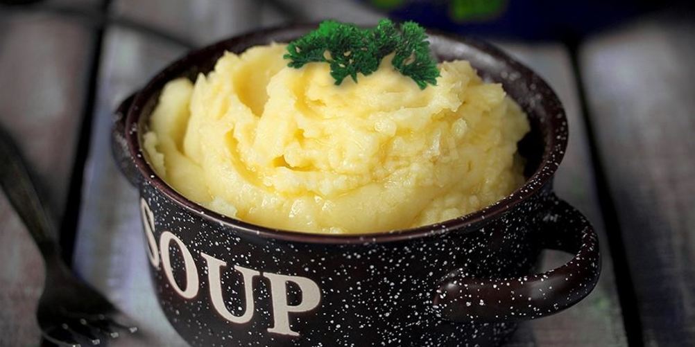 Рецепт картофельное пюре с чесноком и укропом в мультиварке