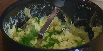 картофельное пюре с йогуртом и специями