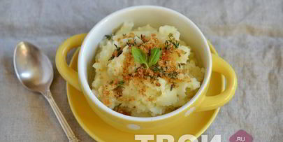 картофельное пюре с хрустящим тимьяном