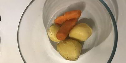 картофельное пюре с крабовым мясом