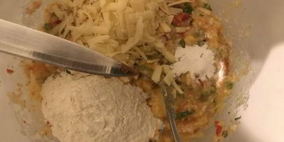 картофельное пюре с крабовым мясом