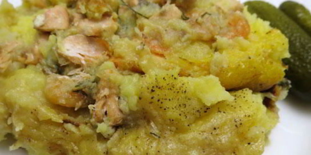 Рецепт картофельное пюре с лососем в мультиварке