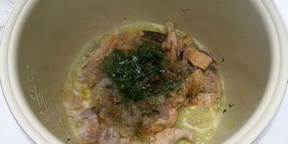 картофельное пюре с лососем в мультиварке