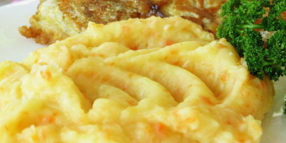 Рецепт картофельное пюре с морковью и сыром пармезан