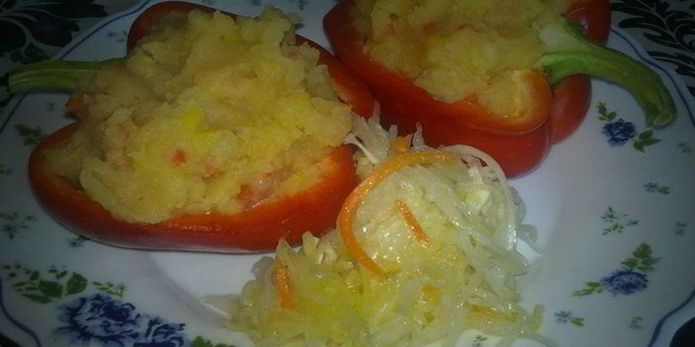 Рецепт картофельное пюре с перцами