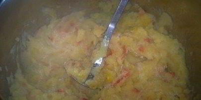 картофельное пюре с перцами