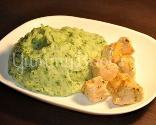 Картофельное пюре со шпинатом