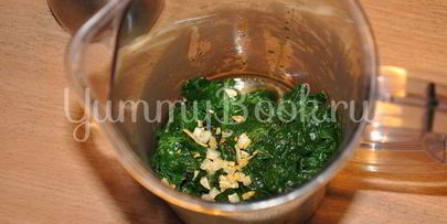 картофельное пюре со шпинатом