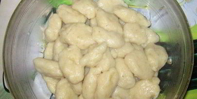 картофельные клецки с мясом