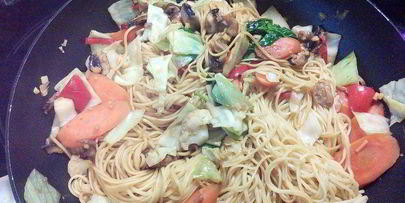 китайская лапша с овощами