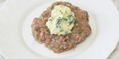гречаники из куриного фарша с начинкой