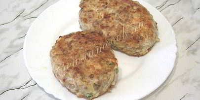 гречаники из куриного фарша с начинкой