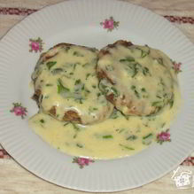 Рецепт Грибные котлеты с сырным соусом