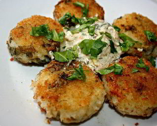 Картофельные котлеты с щавелем